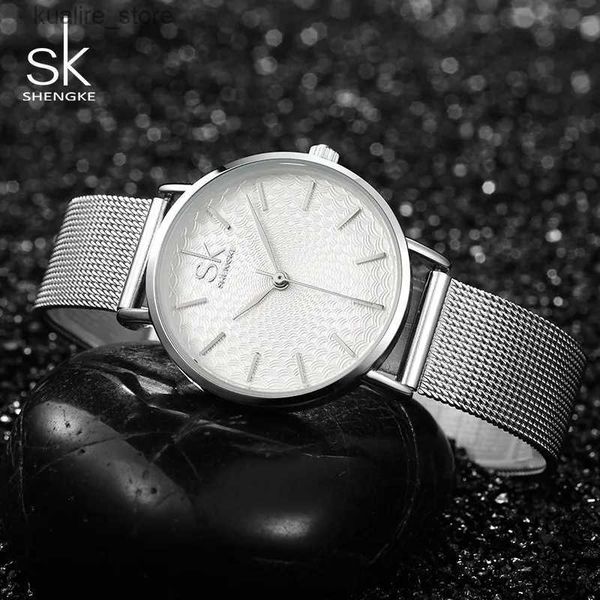 Kadın Saatleri Yeni SK Luxury Marka ES Kadınlar İçin Kadın Sokak Snap Saat Ossies Saatler Kadınlar Kuvars Bileği L240402