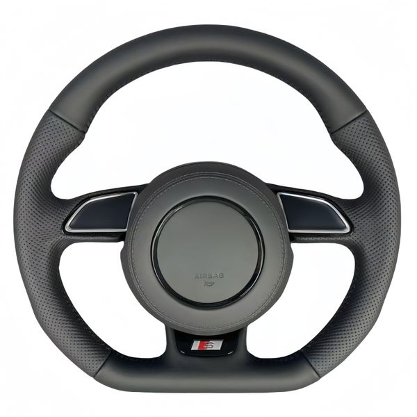 Adequado para a atualização de couro de volante Audi para todas as séries A6L A7 A8 Q5 Q7 A4L A5 A3