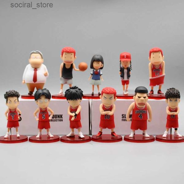 Action Toy Figures Hisashi Mitsui Ryota Miyagi Ruka Kaede Akagi Takeori Sakuragi Hanamichi Slam Dunk Figure di basket Team di pallacanestro SEGNO PER GIOCHI