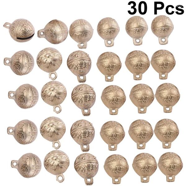 Partyversorgungen 30 Stcs DIY kleine Glocken Wind Chime Retro Dekor Tierkupferzubehör Jingle Vintage