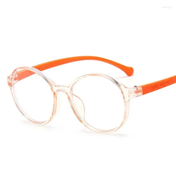 Sonnenbrillen Frames Vintage Mode Anti-Blue Light Kinder Jungen Mädchen Brillen klassische quadratische Kinder Augenbrillen Retro Plastik 2024
