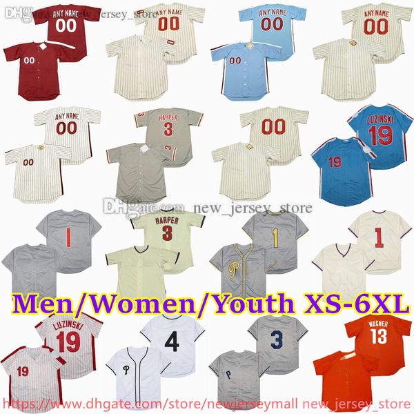 Özel XS-6XL Film Gerileme Beyzbol Forması 14 Peterose 15 Richieallen Mannytrillo Gregluzinski Stevecarlton Garrymaddox Lennydykstra Jimmyollins Jerseys