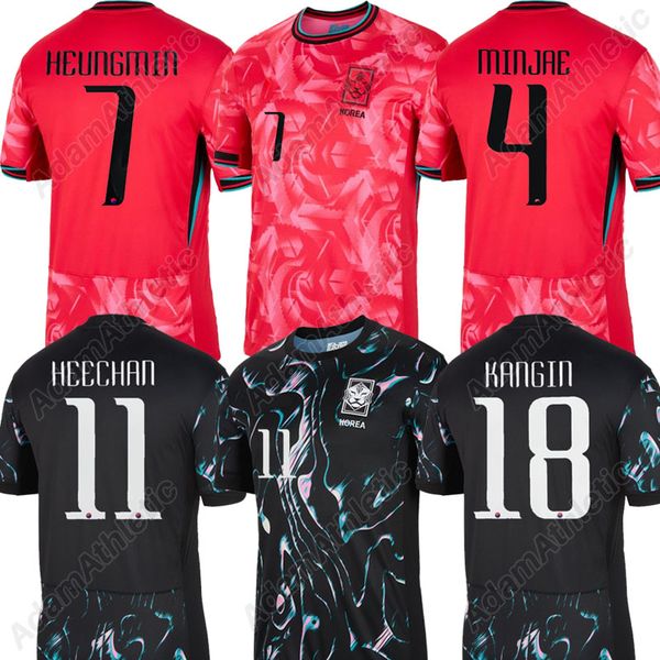 H m Sohn Fußball Trikot 2024 Heungmin Kim Minjae Fußballhemd Lee Kangin Hwang Heechan Trikots 24 25