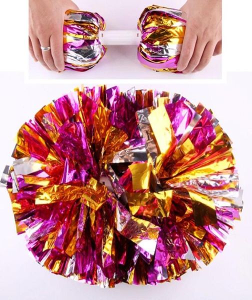 Nuovo Carnevale per feste incoraggiando Pom Pom Hand Plastic Handle cheerleader Flower Dance Hand Sports Vocal Concert Cheerleaders Ball Even5148003