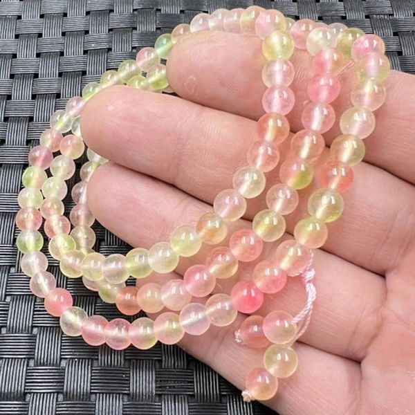 Strand Blossom Ball Pink Quartz Rock 108 Персиковой браслет нефрит