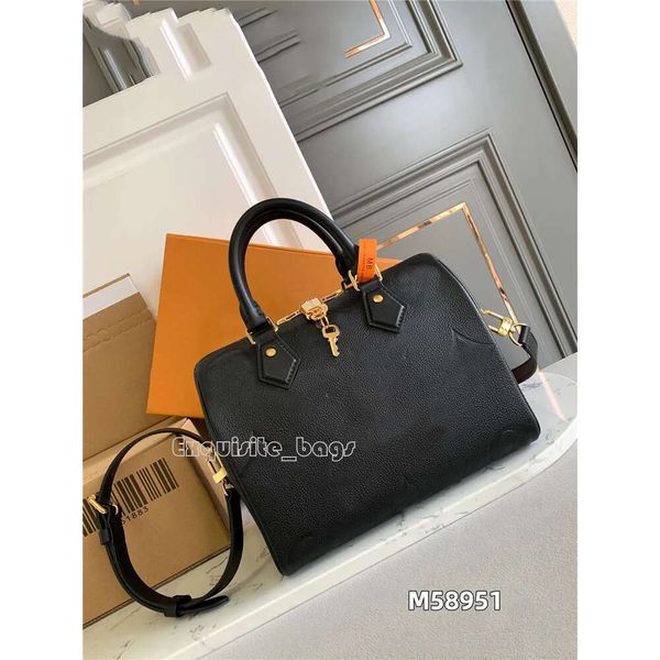 7a Designer de alta qualidade 25 2 via ombro M58947 M59273 58951 Black RFID Leather noir bolsa de bolsa feminina carteira