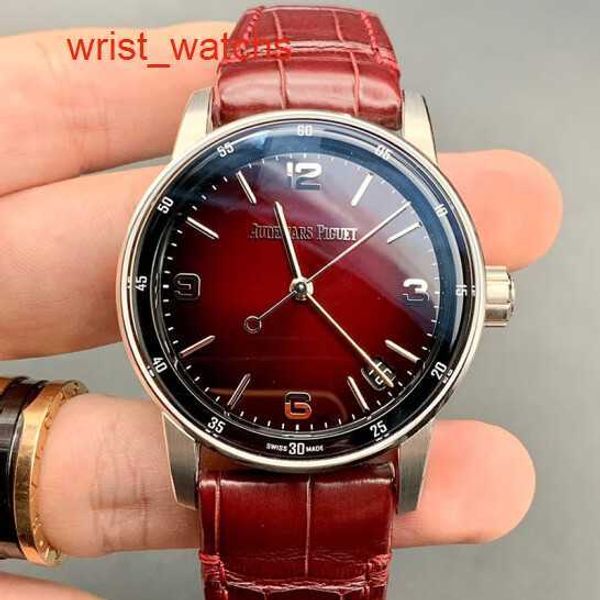 Código de relógio de pulso da AP Racing 11.59 Série 41mm Automática Moda Mecânica Casual Swiss Famous Watch 15210bc.oo.a068cr.01 Wine Red Watch Watch Watch