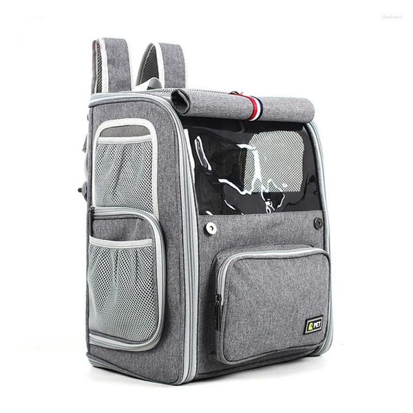 Cat Carrier Carrier Rucksack Mesh atmungsable faltbare Haustier -Reise -Taschen für kleine Hunde Katzen Bag Wandercamping