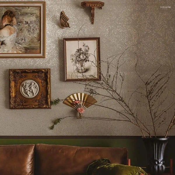 Sfondi Nordic Bronzing Florale Florale European Damasco Papel de Parede soggiorno Documenti per la parete della camera da letto