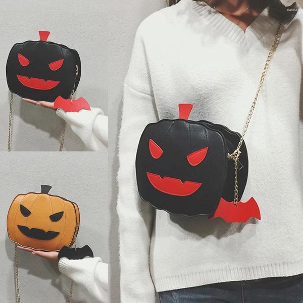 Omuz çantaları est dişi fanny crossbody el çantası Cadılar Bayramı Şeytan Kabak şekilli moda zincir kayışla vahşi fantastik çanta