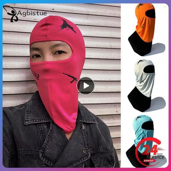 Bandanas 1pcs güneş koruyucu ciltlere zarar vermeyecek Fishing şapka kablolama düzgün yüz maskesi Yumuşak ve dayanıklı