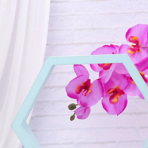 Dekorative Blumen 2 PCs falsche Blumenparty Imitation Orchideensimulation kleine Phalaenopsis Künstliche Hochzeitsdekoration