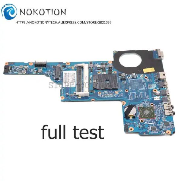 Placa -mãe Nokotion 649288001 para HP Pavilion G6 G61000 Laptop Socket para a placa -mãe FS1 DDR3 6050A2412801MBA02
