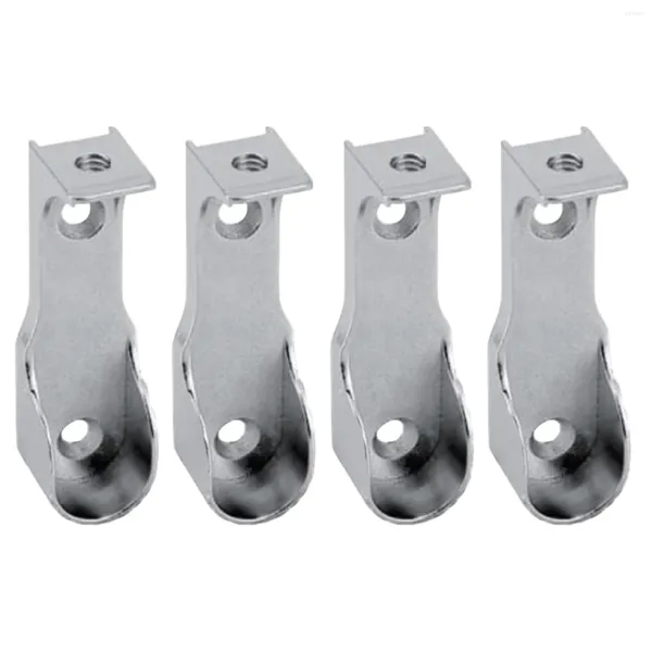 Ganci 4pcs in lega di zinco domestica universale con viti portatili a muro di abbigliamento portabandiera porta berretto a tubo del guardaroba cuscinetto