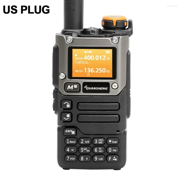 Walkie-Talkie UV-K6 Zwei-Wege-Radio-Typ-C-Lade-Hände-Talkie 144-146MHz 430-440MHz Tragbarer Multi-Band-Transceiver NOAA Communicator