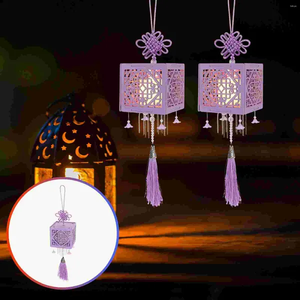 Kerzenhalter DIY Lantern Party Dekoration Hochzeit Laternen Kronleuchter Holzschmuck Erstellen Material Accessoire Kinder Retro -Spielsachen
