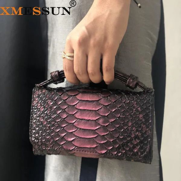 Xmessun Fashion Designer Handtasche geprägter Schlange Leder tragbar