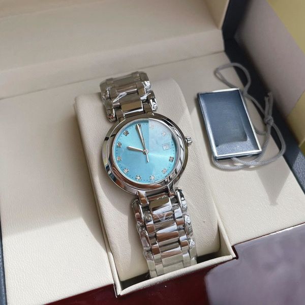 2024 Neues Luxus -Paar Watch Edelstahlgurt wasserdichtes Sapphire Montre de Luxe Geschenk Wache Luxus Männerwache 31mm Designer Frauen Automatische mechanische Uhr