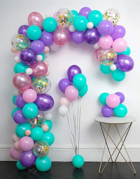 Воздушные воздушные шарики для юношей арка гирлянды набор душа единорога вечеринка Unicorn Dishiled Dirthday для девочек розовые и радужные поставки 240328