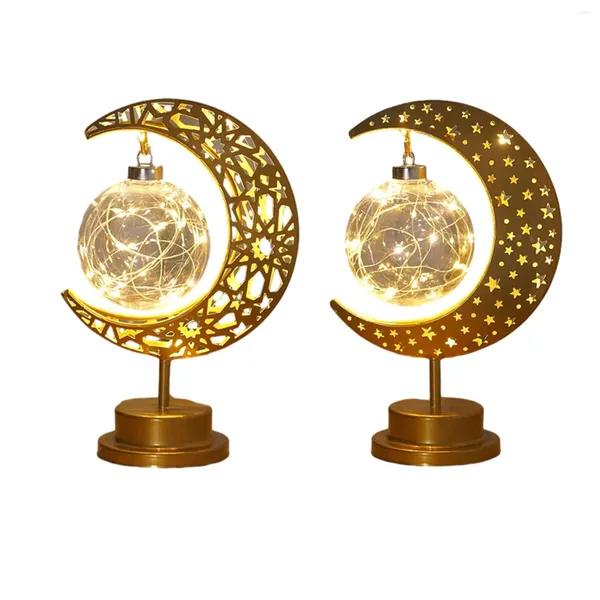 Decorazione per feste Ramadan Moon Light Chic Atmosphere Creative Desk Lamplight Nightlight for Cafe Valentines Nurses Gift Feste per la mamma