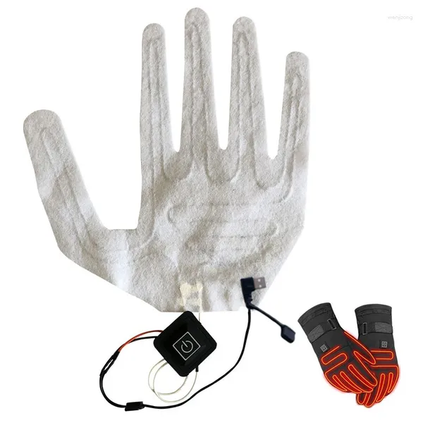 Teppiche 1PC Winter Außenheizheizung 5V Schuhe Handschuhe USB 5-Finger-Elektropolster für Aktivitäten für Aktivitäten