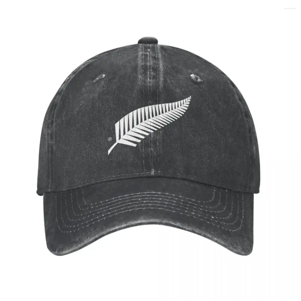 Caps de bola Zealand Silver Fern Aotearoa Cowboy Sports Moda Mulher masculina