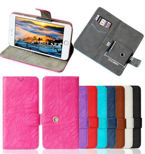 360 rotierende Universal PU Leder Brieftasche Kreditkarte Flip Phone Hülle 41 Zoll bis 60 Zoll für iPhone Samsung Huawei OPPO Xiaomi7851008