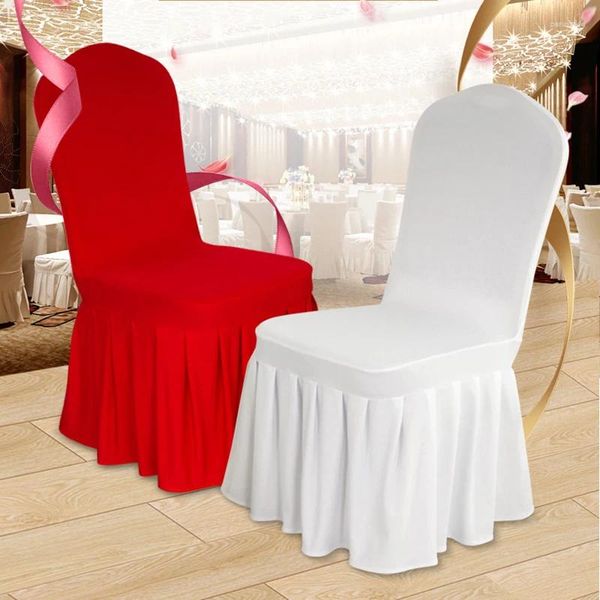 Camas de cadeira 4 PCs Milk Seda plissada Salia El Conferência Banqueto Restaurante Casamento da sala da sala de jantar Tampa de assento