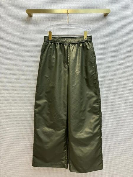 Calça feminina 24 Nylon para a primavera e verão Green militar Four Seasons pode penetrar no ar impermeável3.17