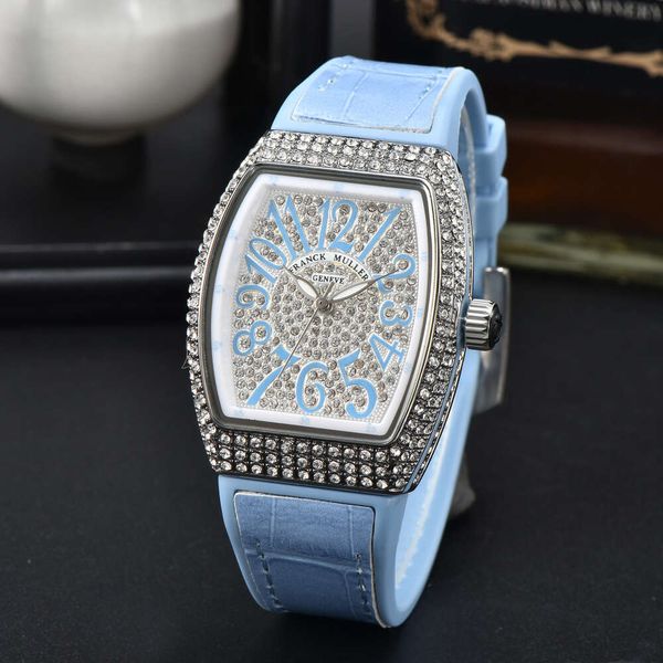 Frank Barrel feminino Dial grande full Sky Star Star Belt Set Set Diamond Watch