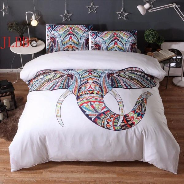 Bettwäsche -Sets Home Textile Duvet Cover Set 2/3pcs Elefant Kissenbezug (kein Blatt) 3D -Bett -Wäsche ethnischer Stil 200