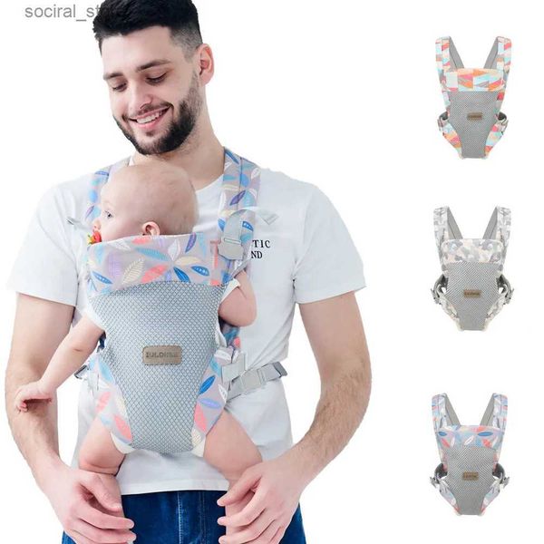 Taşıyıcılar Sırt Çantaları Yenidoğanlar İçin Bebek Ürünleri Sargılar Omuz Taşıyıcı Sırt Çantası Ergonomik Kanguru Kid Sling Dış Mekan Yürümeye Başlayan Çocuklar Strap Summer L45