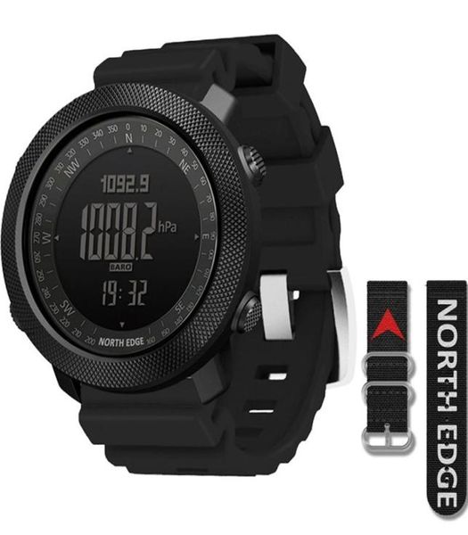Смотреть мужские водонепроницаемые пешеходные спортивные часы Altimeter Barometer Compass Army Amdenture для Relojes Hombre. Начатые часы3427747