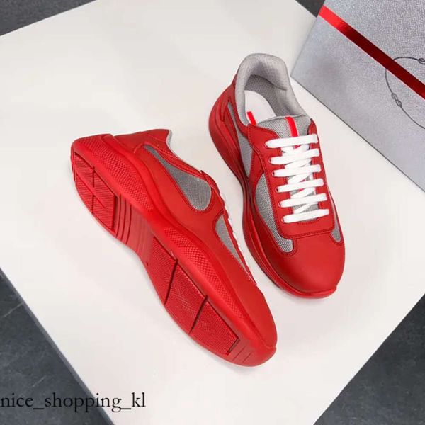 America Cup Sapatos de luxo baixo homens designers tênis de tênis homens brancos azul amarelo vermelho verde preto malha de borracha macia Frenulum tênis ao ar livre tênis de corrida 38-47 899