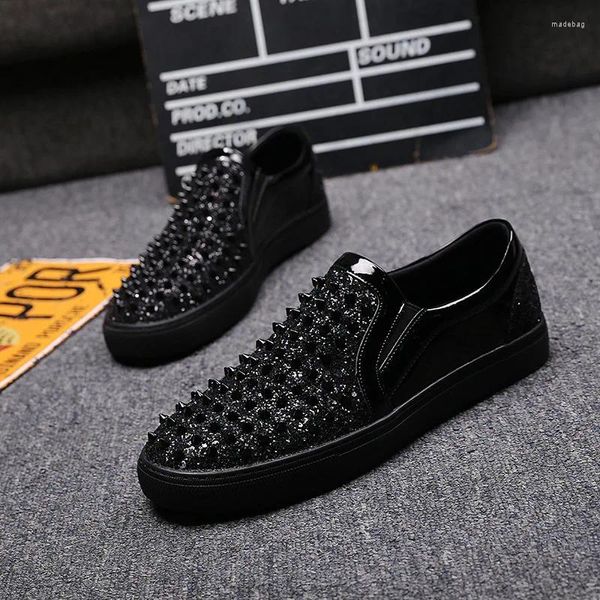 Scarpe casual in stile coreano da uomo hip hop indossare moca