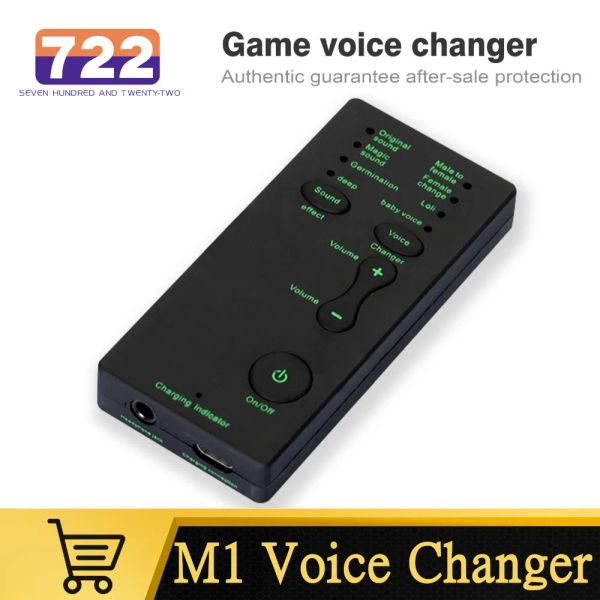 Микрофоны Mini Portable Voice Changer 7 Изменение модуляторных эффектов с регулируемой голосовой функцией телефон компьютер звуковой карта микрофон инструмент