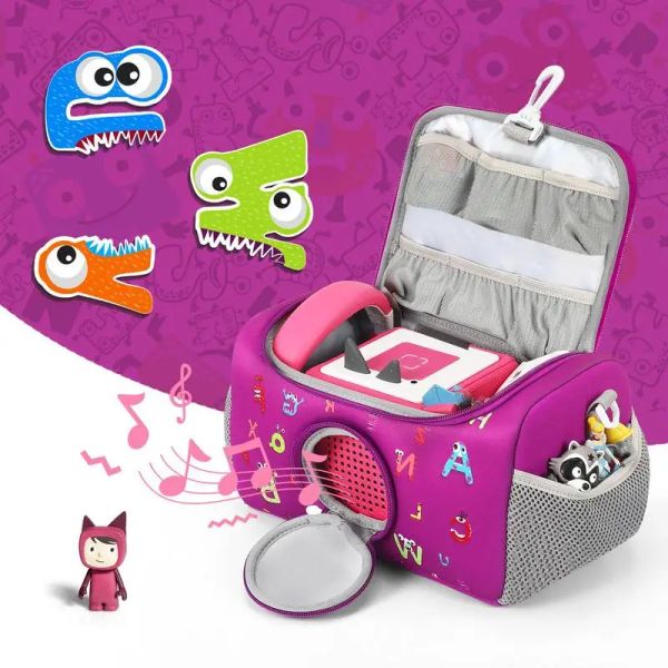 Zubehör für Toniebox Playtime Puppy Starte Set tragbarer Kid Smart Lautsprecher Protector Bag Schockfeste wasserdichte Fleece Reißverschluss Speicherbox