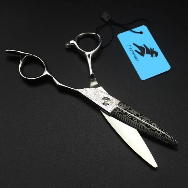 2024 Profissional Damasco 6 '' Scissors Cabelo Corte de tesoura Ferramentas de barbeiro Tercenaria de corte de cabelo