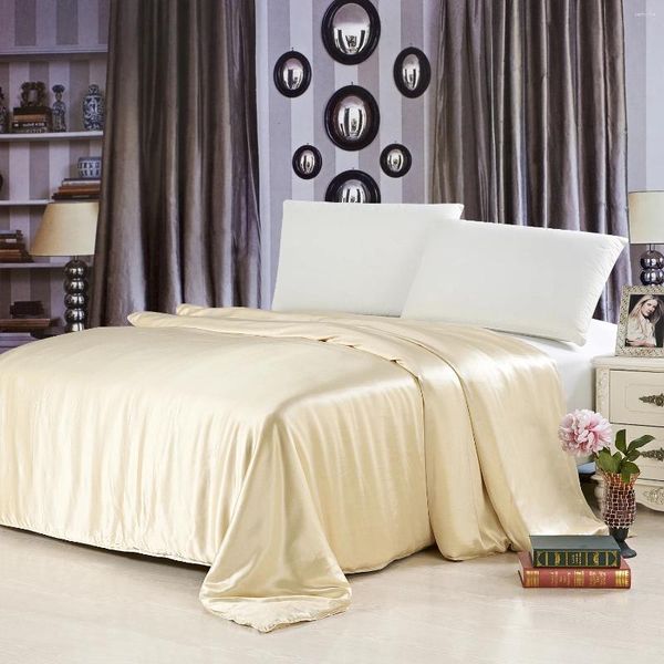 Bedding Sets Pure Silk Conjunto de Seda Pure Se costura 16 mamã