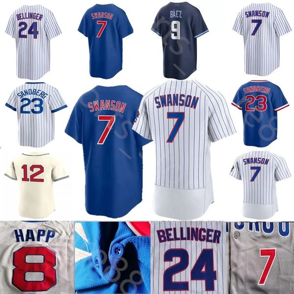 Custom S-4XL 2024 Custom 18 IMANAGA 7 Dansby Swanson Jersey 24 Cody Bellinger Seiya Suzuki Andrelton Simmons Nick Madrigal Marcus Stroman Willson Happ Jason Baseball