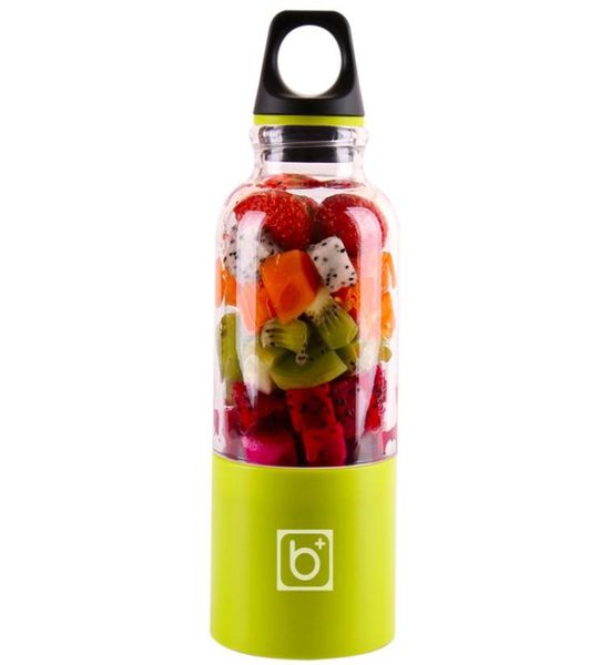 500ml 4 lâmina liquidificador portátil misturador de máquinas elétricas Mini Mini USB Processador de alimentos Smoothie liquidificador Copo fabricante suco6397946