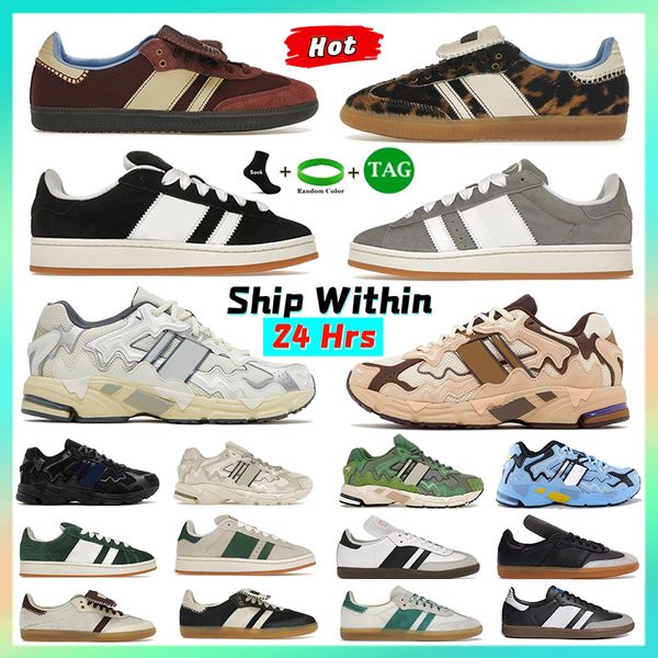 Designerschuhe Männer Frauen Veganer OG Sneakers 00S Wildleder niedriger Top Leder Trainer Gummi Samt Wales Bonner Creme Weiße Paso Fino Herren Outdoor Flat Bads Bunny Casual Schuh