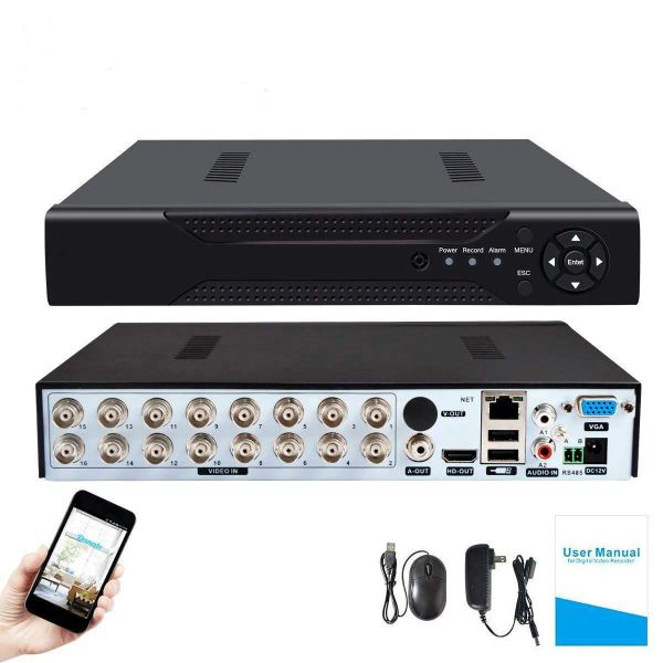 Recorder 4Ch /8Ch /16Ch H.264 Sicherheit AHD CCTV DVR 5MP /4MP AHD CVI TVI Analog IP Camera 5 MP 4,0 MP Hybrid Video Recorder 4K Videoausgabe