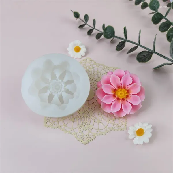 Pişirme Kalıpları DIY Kore tarzı çiçek kalıbı Yaratıcı dekorasyon fondan kek sabun mum küçük silikon