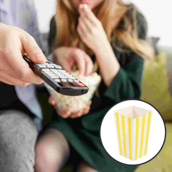 Nehmen Sie Container 12 PCs Popcorn Box Huhn Fries Party Snack Container Eimer Druckpapierkoffer Gunst aus