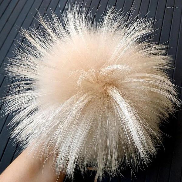 BERETTI BERETTI PROMPEGGIO DI LUSSO POMPOM NATTO PACCHE PACCHIA NATURALE BALL POM POM MADE MOLTO CHIEMATO ALL'INGIAMO