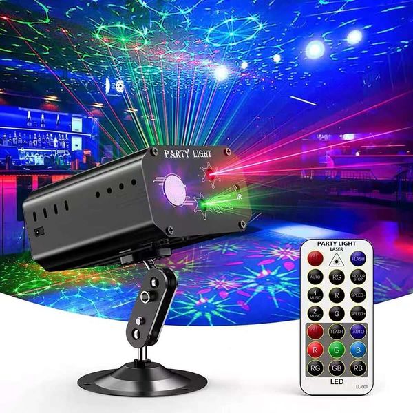 Sound Activated Party Lights Strobe Laser Projector mit Fernbedienung