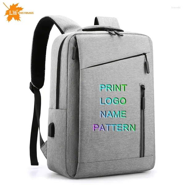 Mochila Mochila Personalizada Personalizada Lazer dos Menores de Viagem de Viagem para Mulheres Padrão de Nome PO POMPENS