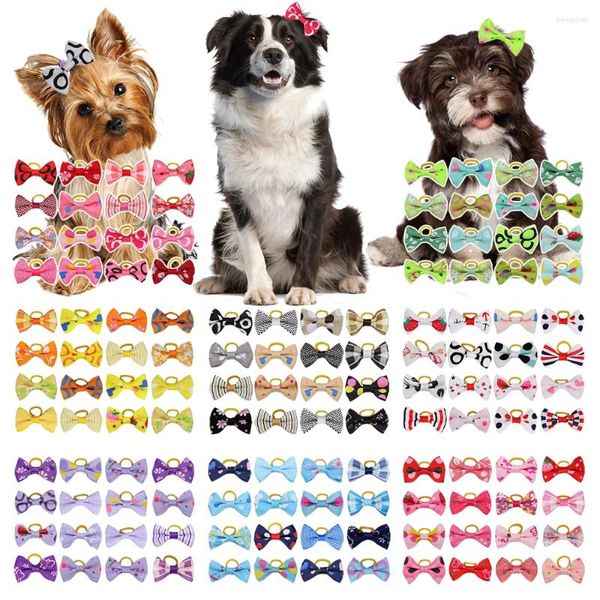 Abbigliamento per cani 10/20/30pcs per toelettatura per capelli elastici Cat CAT FATTIE COLILUFE ACCESSI DELLA PET FORNITORI