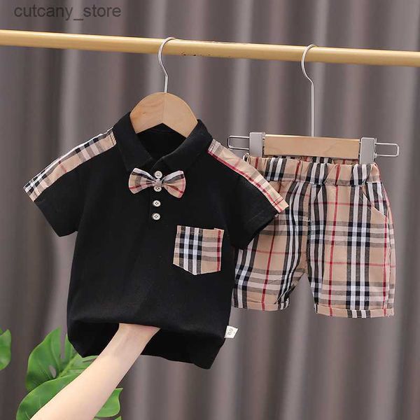 T-Shirts Sommer Jungen Kleidung Sets Kinderkleidung T-Shirt Shorts Kinder Outfits Baby Trailsuit Casual Baby Kleidung 1-5T L46